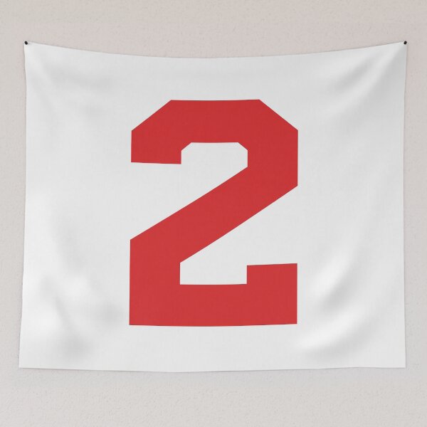 Item preview, Number 2, Red two, Sports number 2 designed and sold by TheCultStuff.