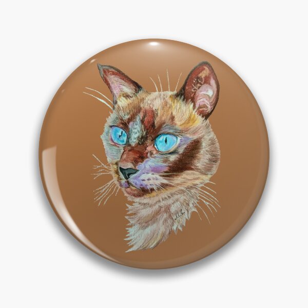 Item preview, Siamese Cat Portrait (Soft Pastel Painting)  designed and sold by MariaSibireva.