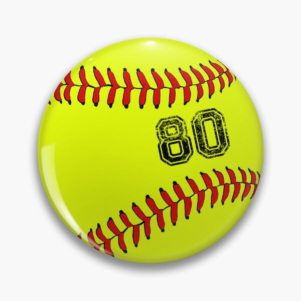 Item preview, Softball ball number 80, eighty  designed and sold by TheCultStuff.