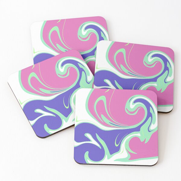 Item preview, Abstract Vibrant Blue, Purple, Green, and White Liquid Art  designed and sold by quinellie.