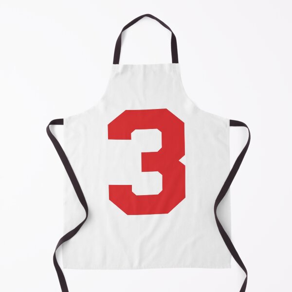 Item preview, Number 3, Red three, Sports number 3 designed and sold by TheCultStuff.