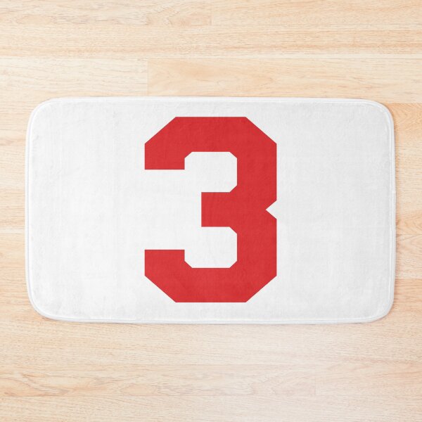 Item preview, Number 3, Red three, Sports number 3 designed and sold by TheCultStuff.