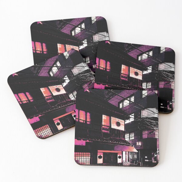 Item preview, Anime city street at night designed and sold by LewisRichie.