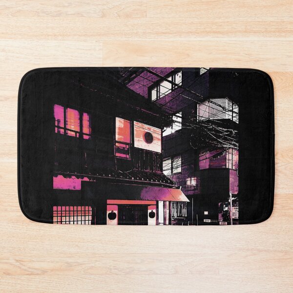Item preview, Anime city street at night designed and sold by LewisRichie.