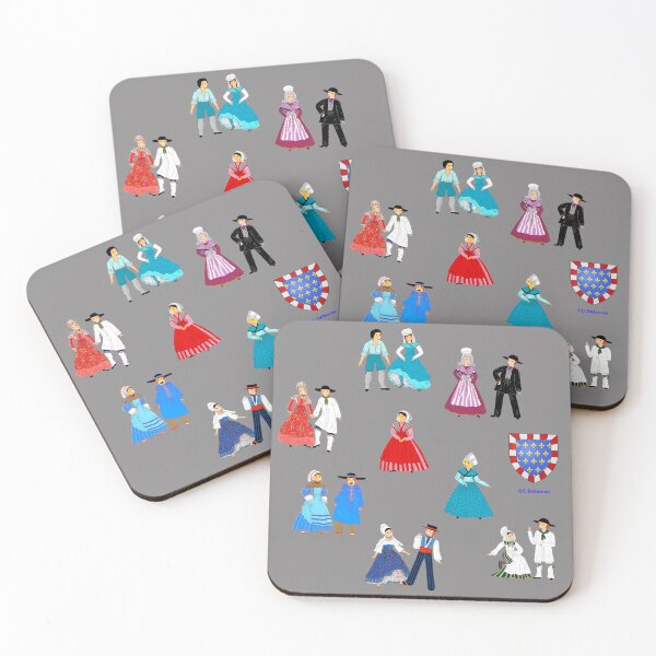 Item preview, Composition with the costumes of the Centre, France designed and sold by Catherine Debusne.