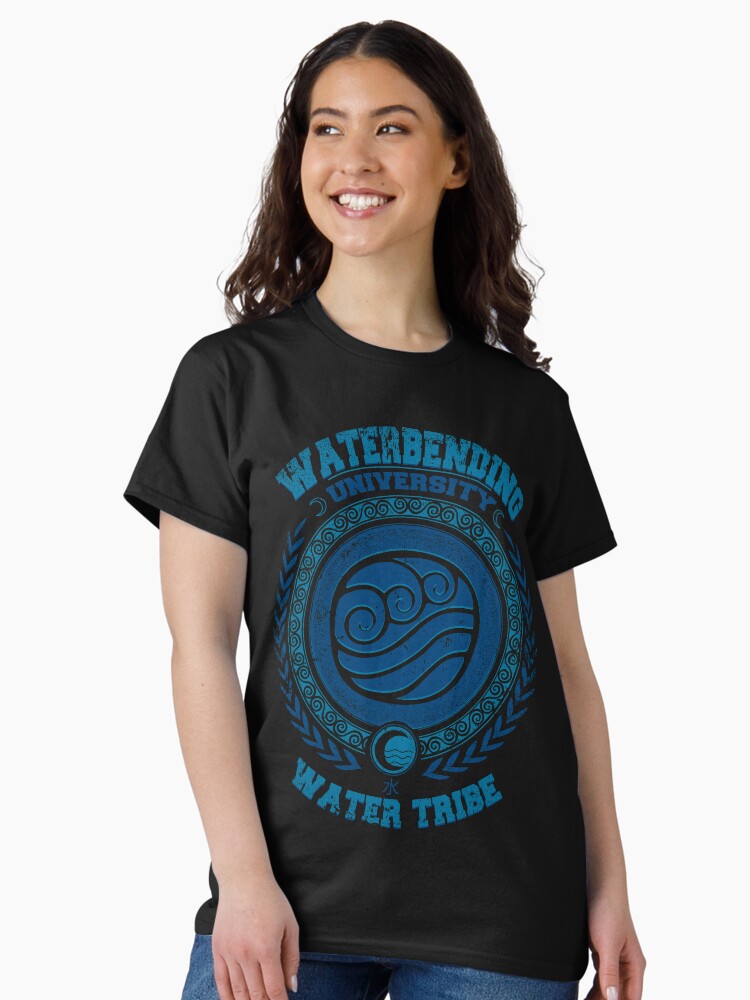 Thumbnail 2 of 7, Classic T-Shirt, Avatar Waterbending - Katara university - Korra Water tribe - Avatar last airbender designed and sold by Typhoonic.