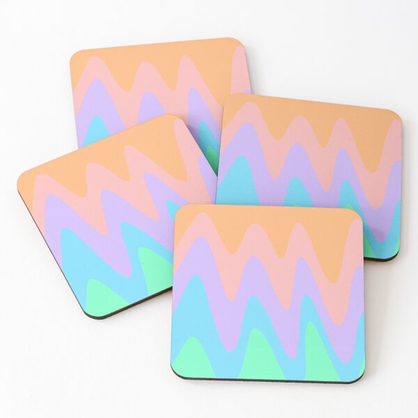 Item preview, Abstract Colorful Orange, Pink, Purple, Blue, and Green Waves Art designed and sold by quinellie.