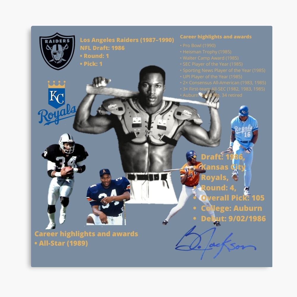 Bo Jackson Los Angeles Raiders 1990 Images, American Football Posters