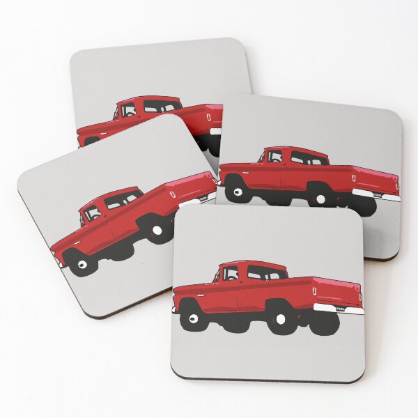 Item preview, Red 60s 4x4 C Truck designed and sold by CoolRide.