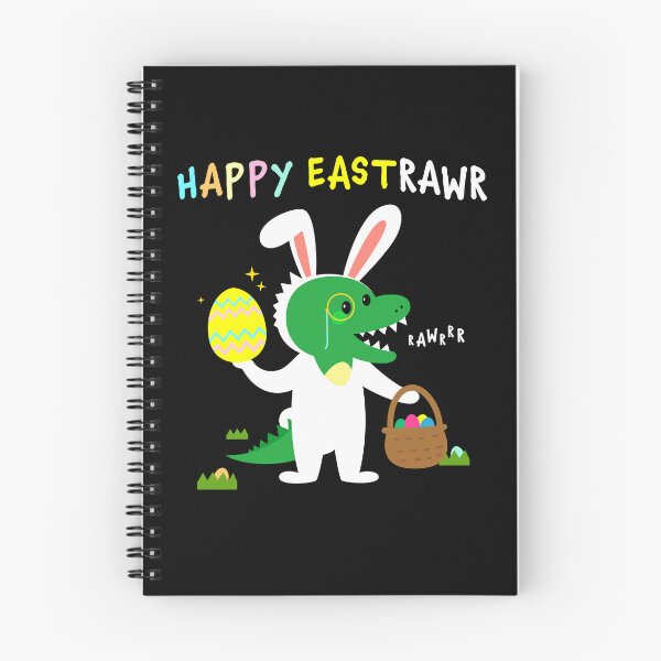 Item preview, Happy EastRAWR Cute T Rex Dinosaur Easter Bunny Egg Hunts designed and sold by sundae-artisan.