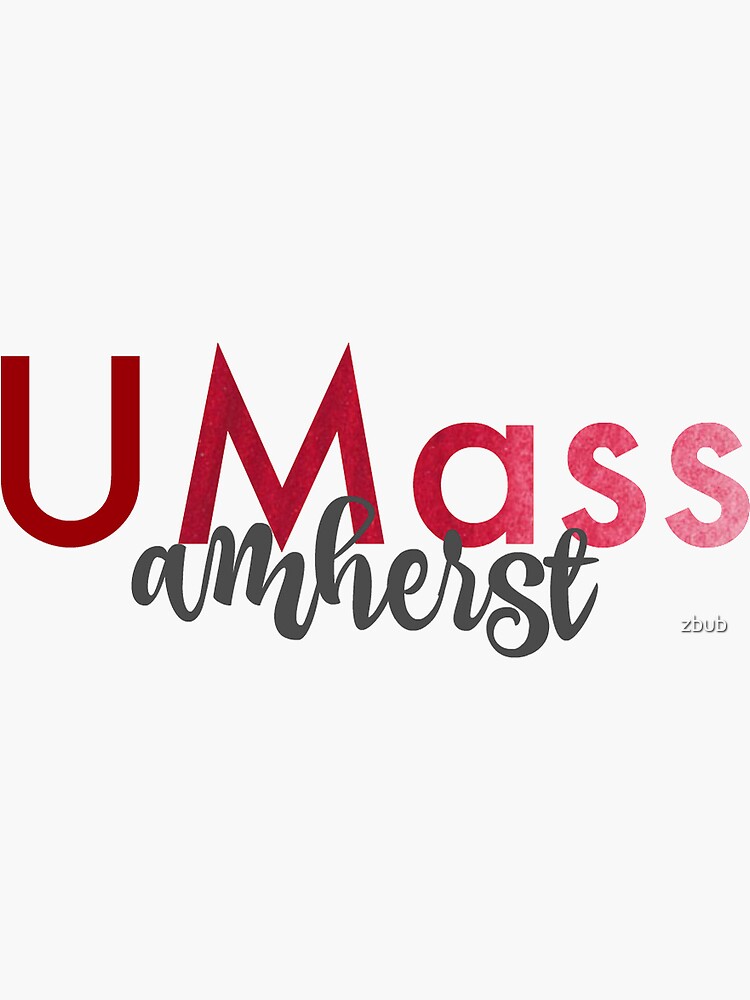 "UMass Amherst" Sticker for Sale by zbub | Redbubble