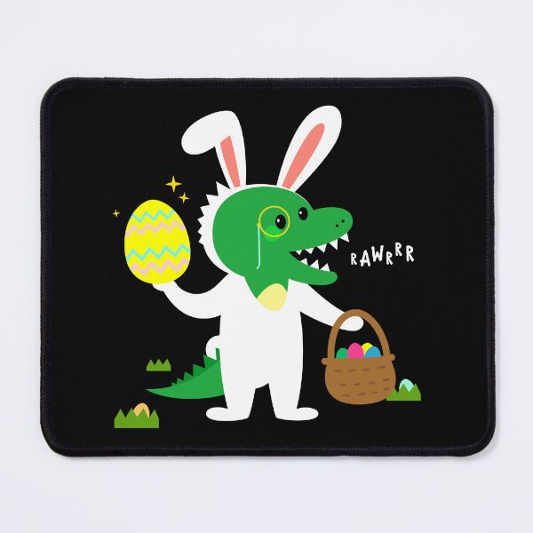 Item preview, Happy EastRAWR Cute T Rex Dinosaur Easter Bunny Egg Hunts designed and sold by sundae-artisan.