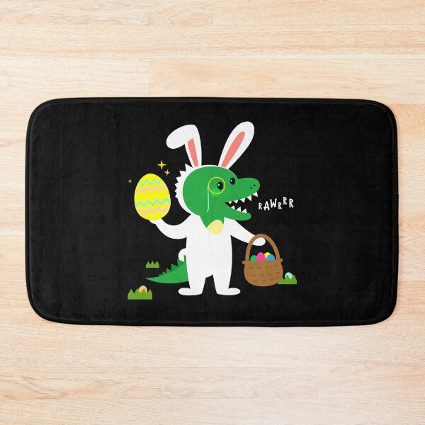 Item preview, Happy EastRAWR Cute T Rex Dinosaur Easter Bunny Egg Hunts designed and sold by sundae-artisan.