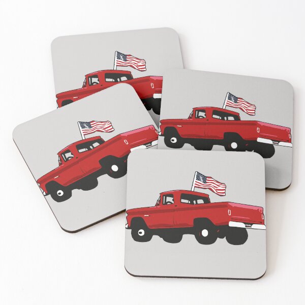 Item preview,  Red 60s 4x4 C Truck designed and sold by CoolRide.