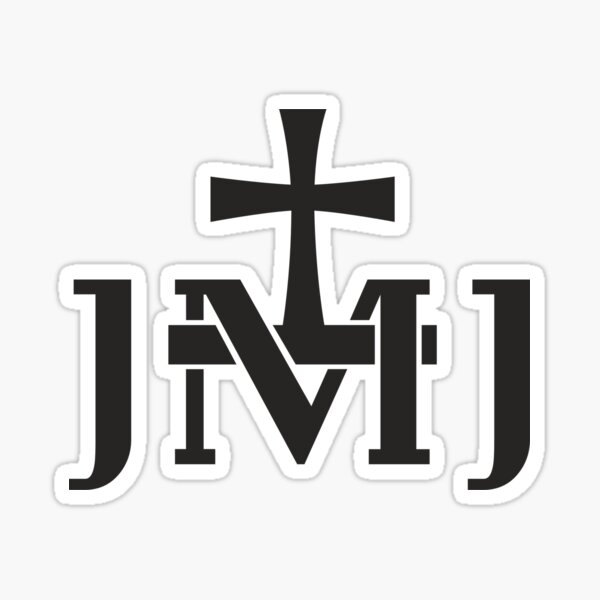 JMJ Jesus Mary Joseph SVG PNG Transparent Background 