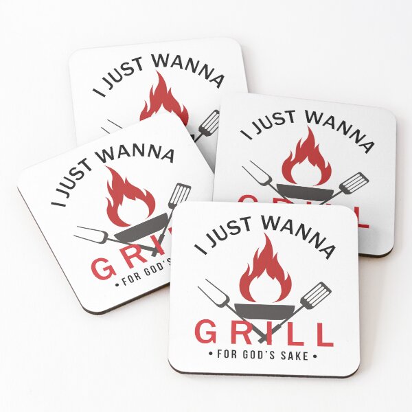 Item preview, I just wanna grill for god's sake meme designed and sold by vooART.
