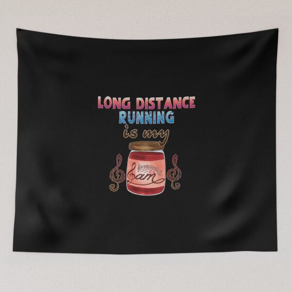 Item preview, Long Distance Running Is My Jam Sticker designed and sold by alishaston.