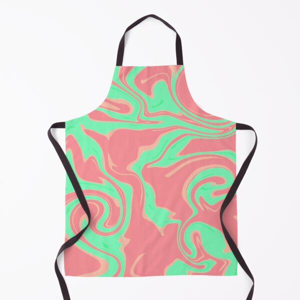 Item preview, Abstract Pastel Red and Green Liquid Art designed and sold by quinellie.