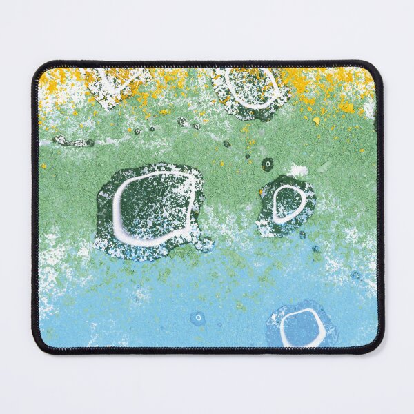 Item preview, Abstract Aesthetic art pattern. Blue and yellow painting. Liquid art designed and sold by AimiAesthetic.