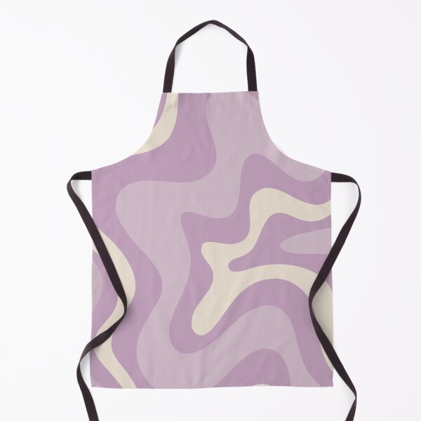 Item preview, Retro Liquid Swirl Abstract Pattern Square Lilac Lavender Purple Cream designed and sold by kierkegaard.
