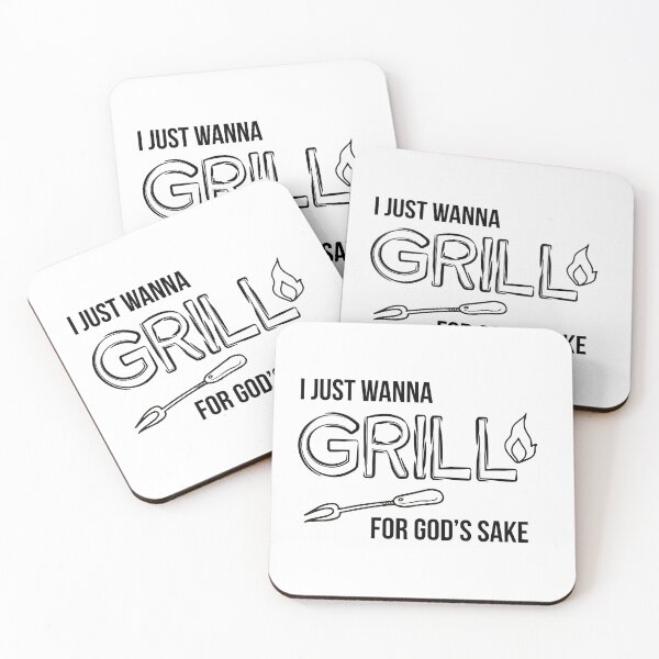 Item preview, I just wanna grill for god's sake meme designed and sold by vooART.