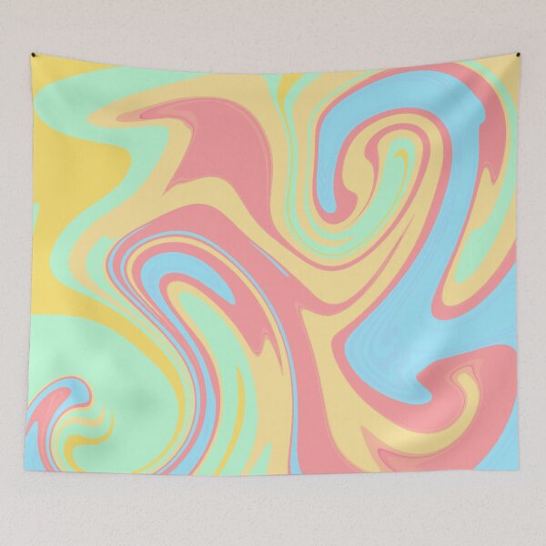 Item preview, Abstract Vibrant Colorful Red, Orange, Blue, and Green Liquid Art  designed and sold by quinellie.