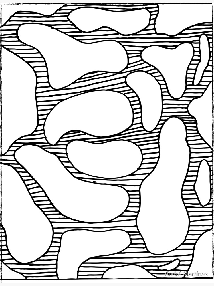 "Lines and Blobs" Poster by AndreMartinez Redbubble