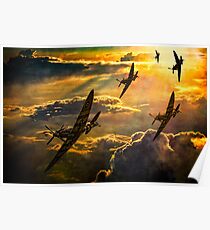 Spitfire Attack Poster