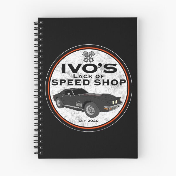 Item preview, "IVO'S Lack Of Speed Shop" Max's Corvette Logo designed and sold by PROIVO13.