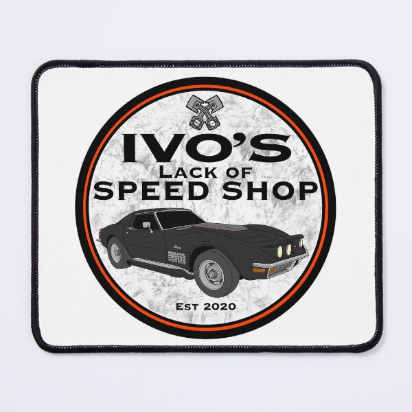 Item preview, "IVO'S Lack Of Speed Shop" Max's Corvette Logo designed and sold by PROIVO13.