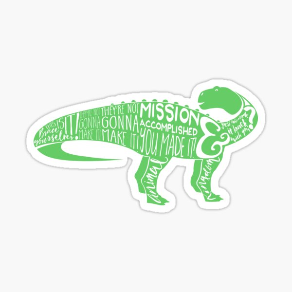 Countdown to Extinction (DINOSAUR GREEN) Sticker