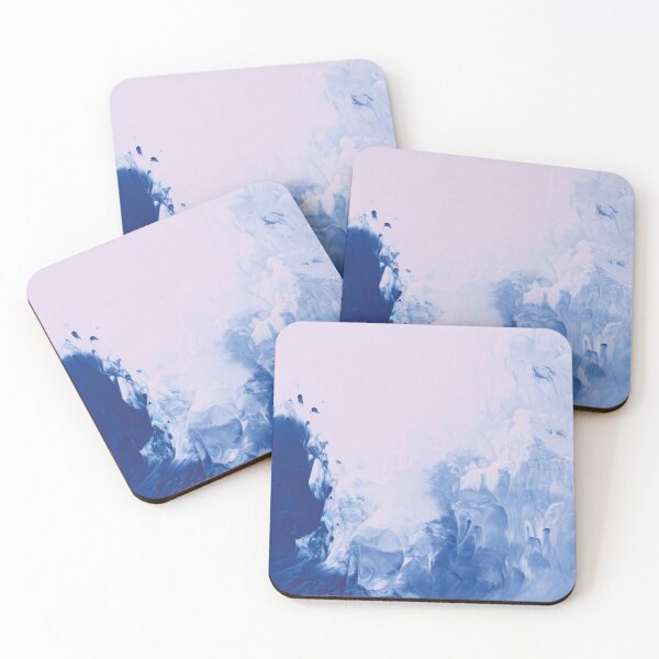Item preview, Aesthetic art pattern. Blue and pink abstract painting. Liquid art designed and sold by AimiAesthetic.