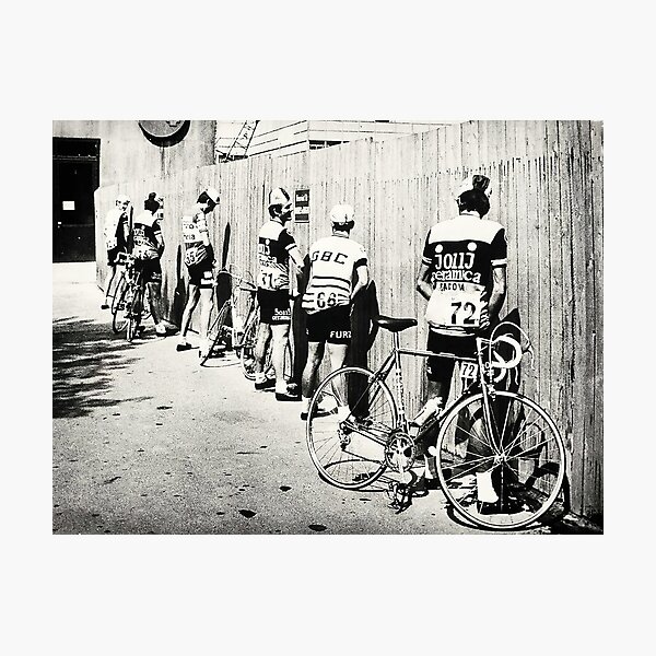 Cyclisme Hommes Pipi Pisser Impression photo