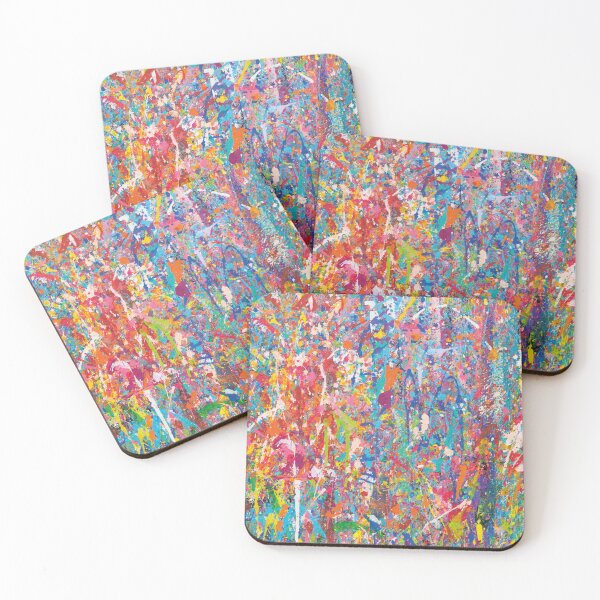Item preview, Colorfull Aesthetic art pattern. Blue,red,green and yellow painting. Liquid art designed and sold by AimiAesthetic.