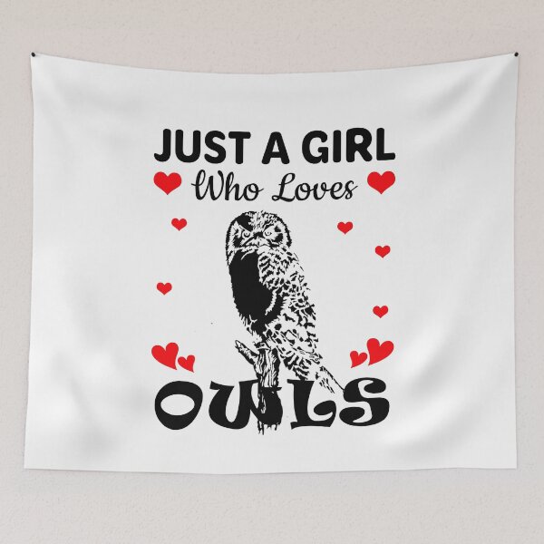 Item preview, Just a girl who loves owls designed and sold by mmammammira.