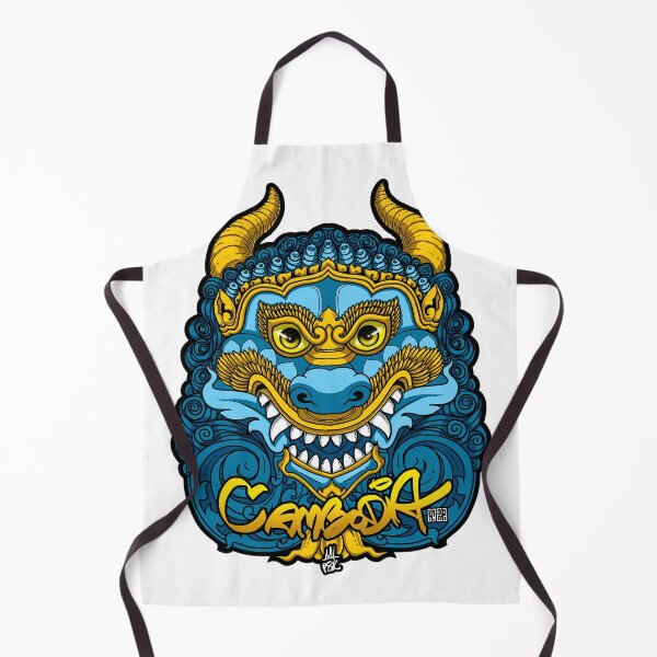 Item preview, Cambodia blue lion. The guardian of the Temples. designed and sold by SokhaArt.