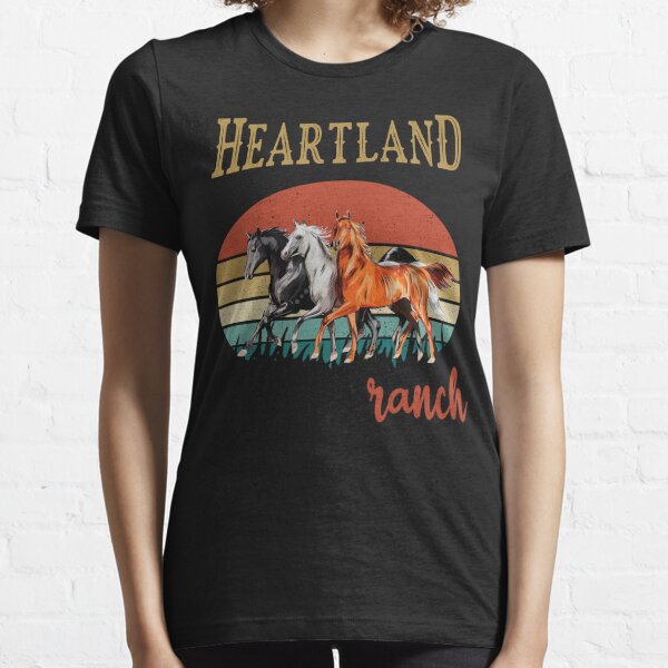 Heartland,Heartland Ranch,sunset heartland,Heartland Retro Vintage, Horse Lovers, Horse Owner Essential T-Shirt