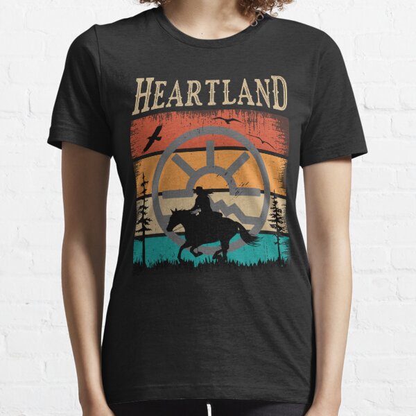 Heartland,Heartland Ranch,sunset heartland,Heartland Retro Vintage, Horse Lovers, Horse Owner Essential T-Shirt