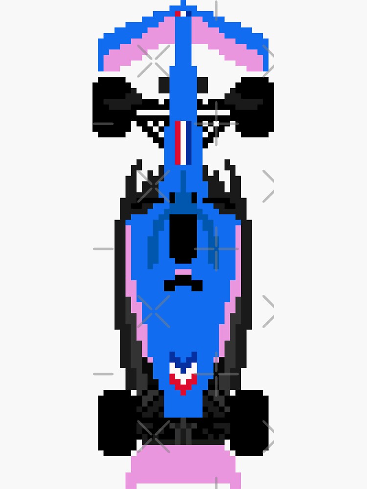 Alpine Formula 1 2022 Car Pixel Art Sticker For Sale By Javalinsta