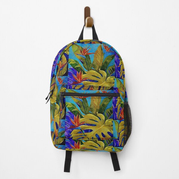 Item preview, Summer holiday jungle leaves flowers bird of paradise multicoloured  edition  designed and sold by SpArtk.