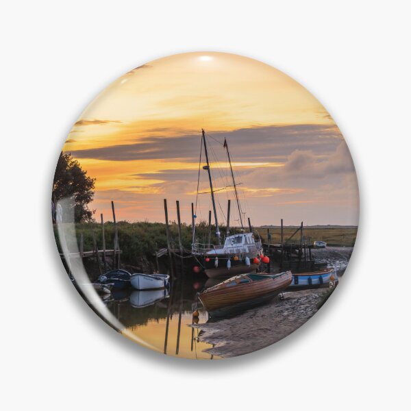 Item preview, Sunset Over The River Glaven at Blakeney Quay designed and sold by Graham Prentice.