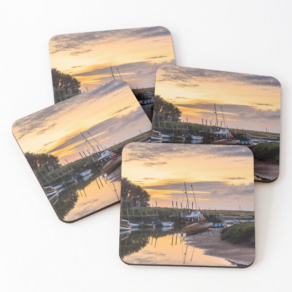 Item preview, Sunset Over The River Glaven at Blakeney Quay designed and sold by Graham Prentice.