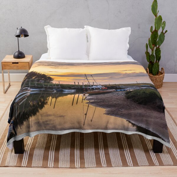 Item preview, Sunset Over The River Glaven at Blakeney Quay designed and sold by Graham Prentice.