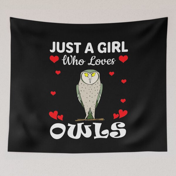 Item preview, Just a girl who loves owls designed and sold by mmammammira.