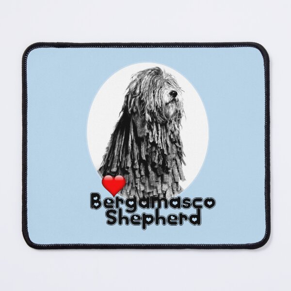 Item preview, Bergamasco Shepherd dog - love heart designed and sold by S Quinn.