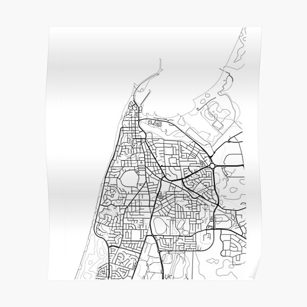 "Bunbury map print wall art, Western Australia gift printable, Home and