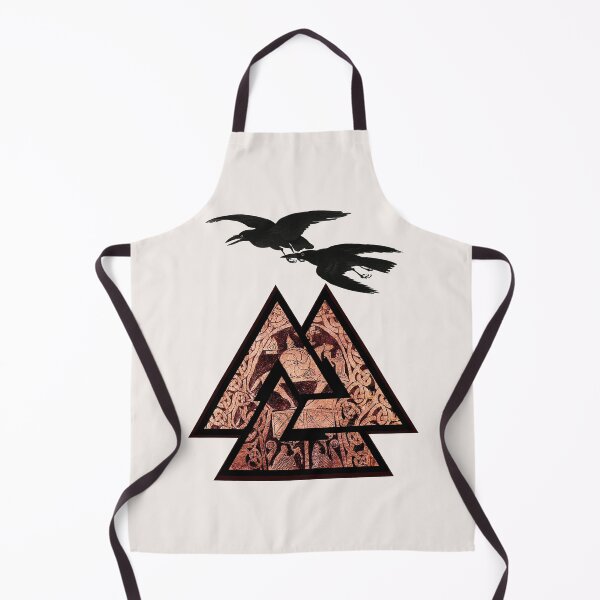 Item preview, VALKNUT VIKING SYMBOL,ODIN HORSEBACK AND TWO RAVENS FLYING designed and sold by BulganLumini.