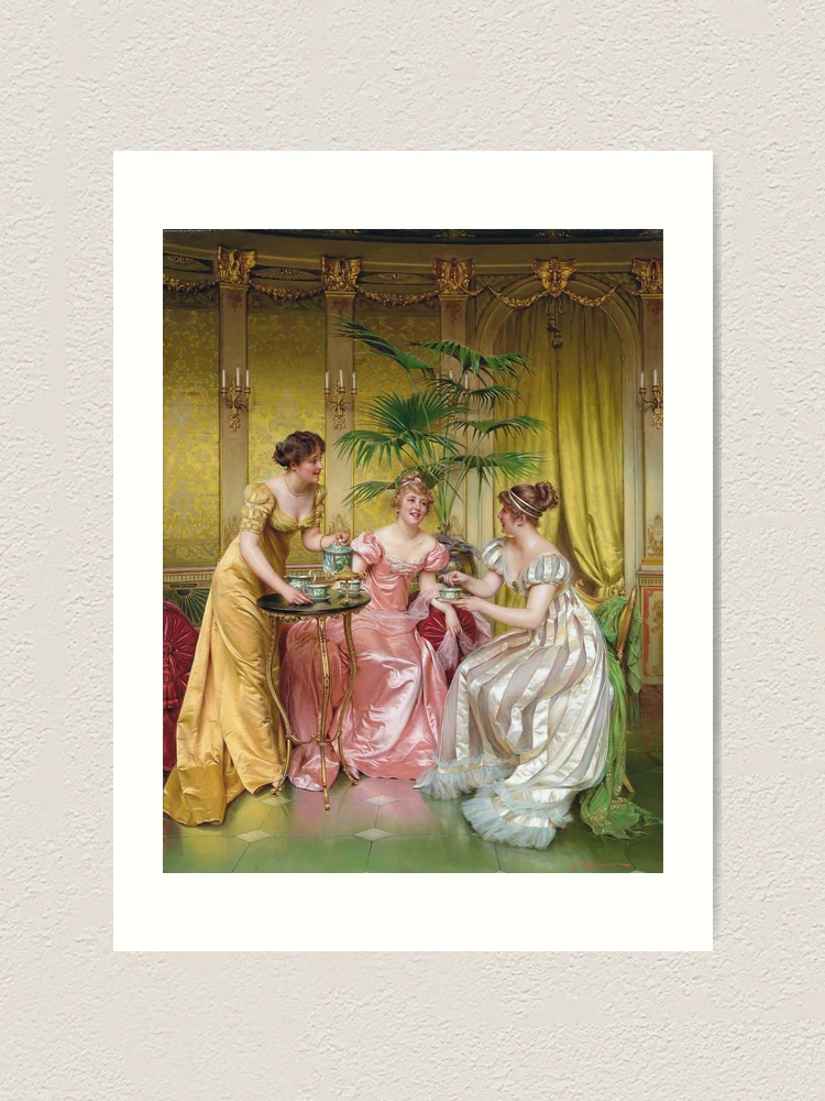 Afternoon Tea for Three (19th century) - Frédéric Soulacroix