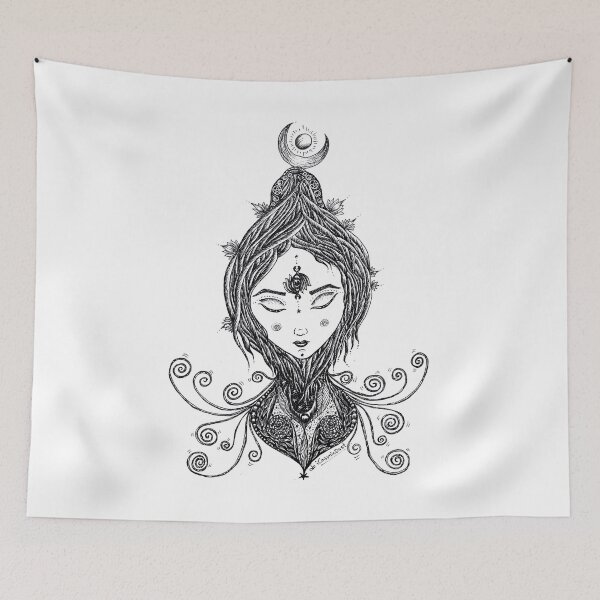 Item preview, Portrait of Yogini designed and sold by iCosmicDust.