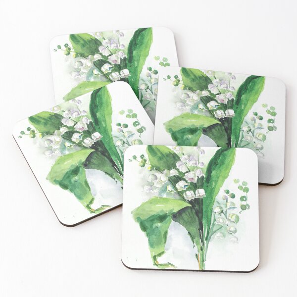 Item preview, Lily Of The Valley Watercolor Print designed and sold by NatalyMak.